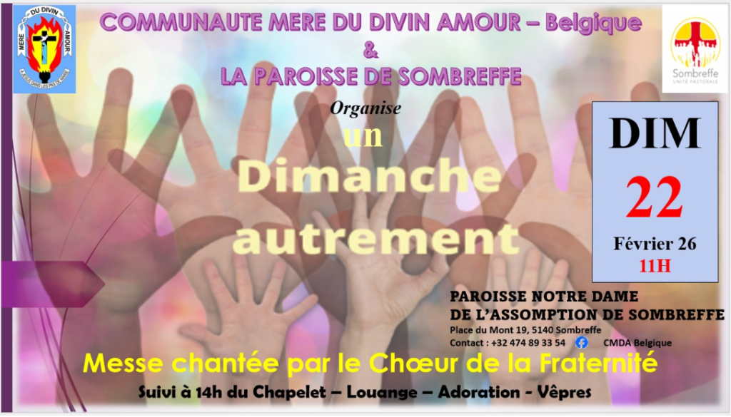 Un Dimanche Autrement – 1er Dimanche du temps de Carême – 22 Février 2026